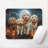 Goldendoodle Halloween Spooky Muismat (Met muis)