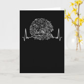 Goldendoodle Heartbeat Kaart (Gele Bloem)