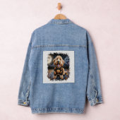 Goldendoodle hond Halloween Denim Jacket (Hangar)