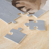 Goldendoodle Hond in Sneeuw Kerstmis Legpuzzel (Zijkant)