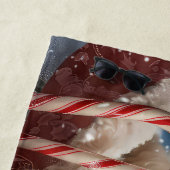 Goldendoodle Hond Kerst Feestelijk Strandlaken (In situ)