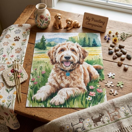 Goldendoodle hond legpuzzel