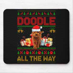 Goldendoodle hond lelijke kerst truien huisdier ho muismat