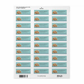 Goldendoodle-hond retouradreslabels etiket (Full Sheet)