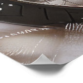 Goldendoodle Hond Rijden Motorfiets Kerstmis Poster (Hoek)