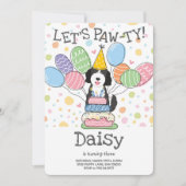 Goldendoodle Hond Verjaardagsfeest Uitnodiging (Voorkant)