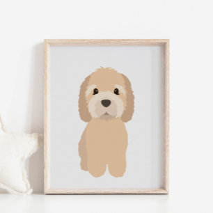 GoldenDoodle Hondenkwekerij & Kinder kamer Decor P Poster