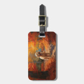 Goldendoodle in Herfstbladeren Herfst Inspire Bagagelabel (Voorkant verticaal)