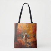 Goldendoodle in Herfstbladeren Herfst Inspire Draagtas (Voorkant)