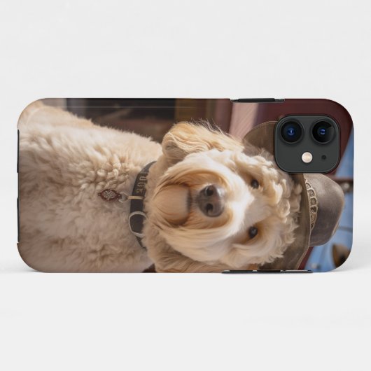 Goldendoodle in het Westen Case-Mate iPhone Case (Achterkant (horizontaal))
