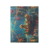 Goldendoodle Kerst Feestelijke Reis Notitieblok (Gedraaid)