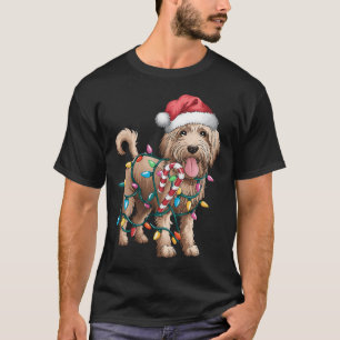 Goldendoodle Kerst Gouden Doodle Pyjama voor W T-shirt