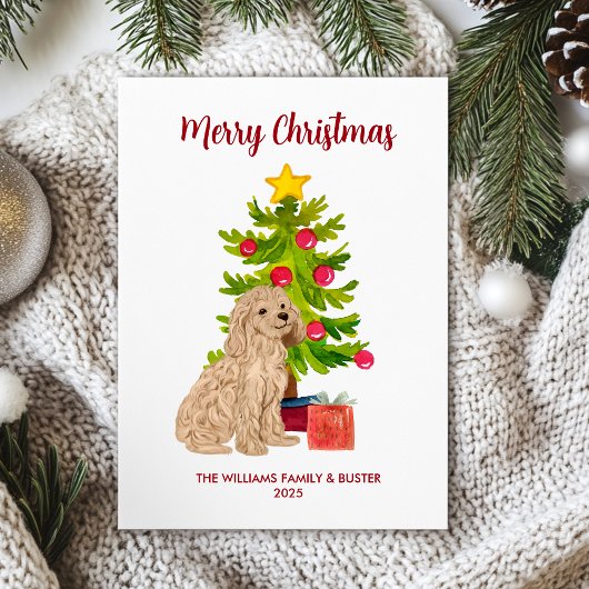 Goldendoodle Kerstkaart