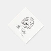 Goldendoodle Labradoodle Custom.Napkin Hondenbruil Servet (Hoek)