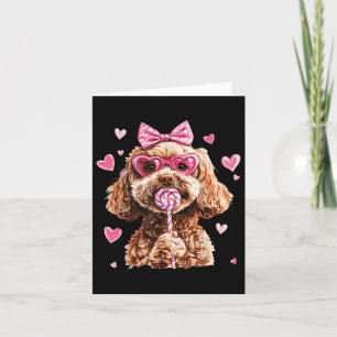 Goldendoodle Liefde Hart Op Golden Doodle Liefhebb Kaart