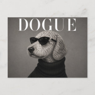 Goldendoodle Luxe Mode Editorial Briefkaart