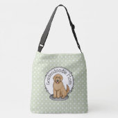 Goldendoodle Mam Doodle Mam (gouden rood) Dog Mam Crossbody Tas (Achterkant)