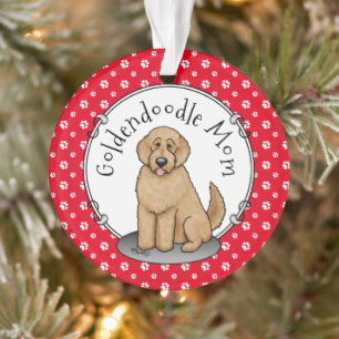 Goldendoodle Mam Doodle Mam (gouden rood) Dog Mam Ornament