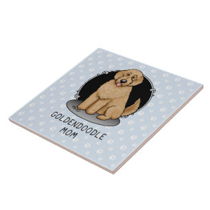 Goldendoodle Mam Doodle Mam (gouden rood) Dog Mam Tegeltje