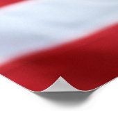 Goldendoodle met Amerikaanse vlag Poster (Hoek)