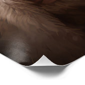 Goldendoodle Met Sinterklaas Feestelijke Kerstmis Perfect Poster (Hoek)