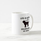 Goldendoodle Personalized Life is beter Koffiemok (Voorkant rechts)