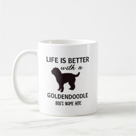 Goldendoodle Personalized Life is beter Koffiemok