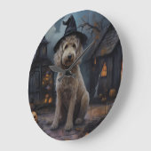 Goldendoodle pompoenen Halloween eng Grote Klok (Hoek)