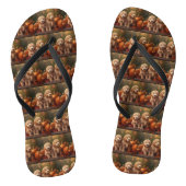 Goldendoodle Puppy Herfst Delight Pompoen Teenslippers (Voetbed)