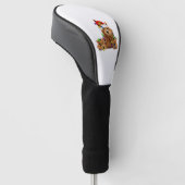 Goldendoodle Santa Dog Golfheadcover (Schuin)