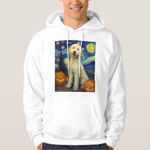 Goldendoodle Schattige Hond Halloween Jack O Lante Hoodie