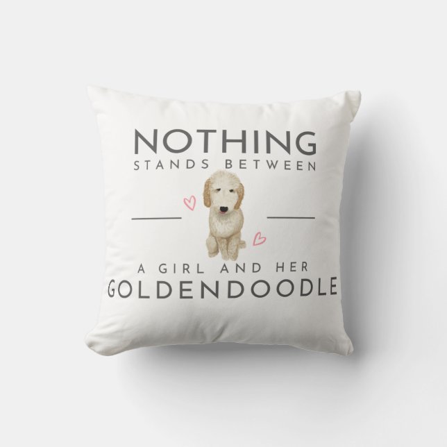 Goldendoodle Sierkussen (Voorkant)