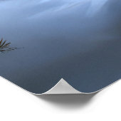 Goldendoodle Snowy Sleigh Kerst Decor Poster (Hoek)