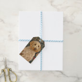 Goldendoodle Tuin Tapestry Verjaardagsfeest Cadeaulabel (Met Touw)