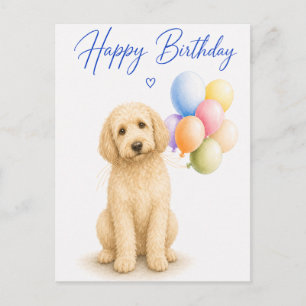Goldendoodle Verjaardag Briefkaart
