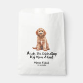 Goldendoodle Volledige Kleur Huisdier Bruiloft Bedankzakje (Voorkant)