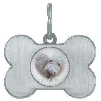 Goldendoodles Rock Bone vorm Pet name tag Huisdieren Naamplaatje