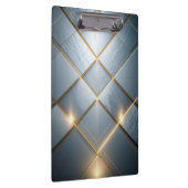 Goldene Geometrie Marmor Luxus Muster Klembord (Rechts)