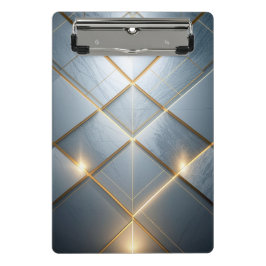 Goldene Geometrie Marmor Luxus Muster Mini Klembord