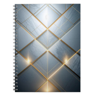 Goldene Geometrie Marmor Luxus Muster Notitieboek