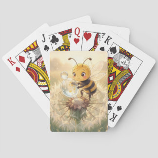Goldene Hummel im Blütentanz.9 Pokerkaarten