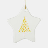 Goldene Sterne Weihnachtsbaum Keramisch Ornament (Rechts)