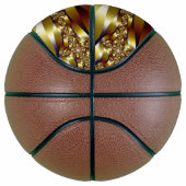Goldenes Design auf Basketball Basketbal (Rechts)