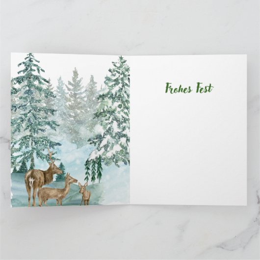 Goldenes Initial D mit Weihnachtsmann und Krone Kaart (Binnen)