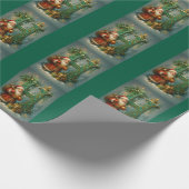 Goldenes Initial H mit Weihnachtsmann und Krone Cadeaupapier (Hoek)