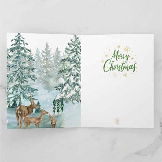 Goldenes Initial H mit Weihnachtsmann und Krone Kaart (Binnen)