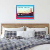 Goldengate Bridge San Francisco CA. Canvas Afdruk (Insitu (Slaapkamer))