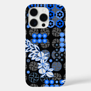 Goldengate Park  Psychedelic Floral Black iPhone 16 Pro Hoesje