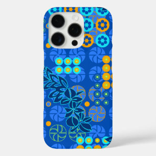 Goldengate Park Psychedelic Floral Royal iPhone 16 Pro Hoesje