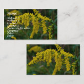 Goldenrod Carte de visite de la photographie de la (Devant / Derrière)